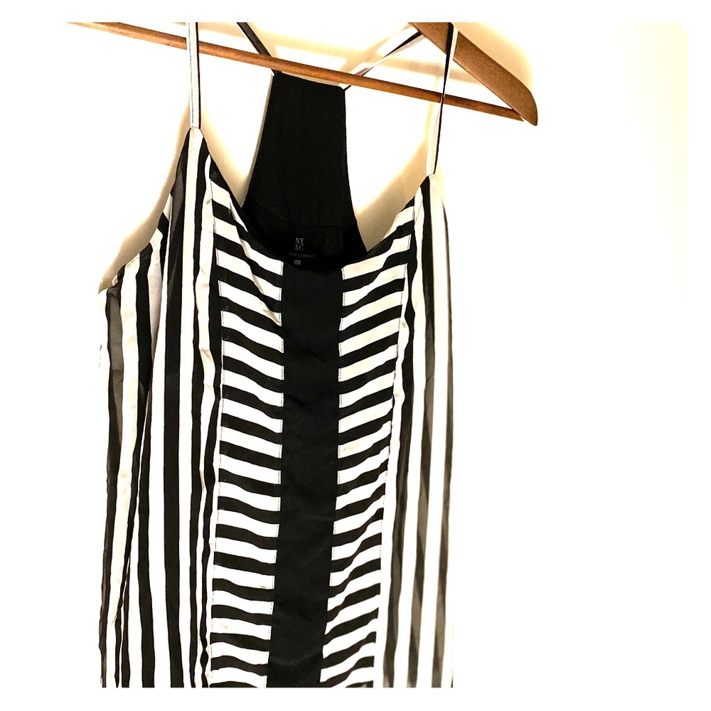 Women Black & White Top